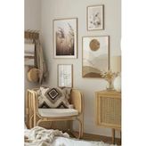 4 Parça Ahşap Çerçeve Görünümlü Mdf Tablo Seti, 150 X 200