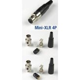4 Pin Mini XLR Dişi Konnektör