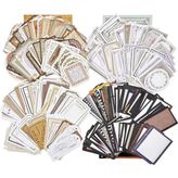 400 Adet Karalama Defteri Kağıdı Vintage Dantel Film Sınır Scrapbooking Kağıdı Günlük Malzemeleri Için, Önemsiz Dergiler Için Dekoratif El Işi Kağıdı - Standart
