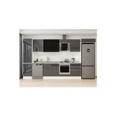 400X222 Cm High Gloss Mutfak Dolabı Mbb-E90B50S60-3 High Gloss | Antrasit - Suntalam