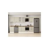 400X222 Cm Klasik Mebran Mutfak Dolabı Beyaz Mb-E80S60S60-3 Mebran | Kumtaşı - Suntalam