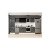 400X240 Cm High Gloss Mutfak Dolabı Mbb-E80B60S60-3 High Gloss | Antrasit - Suntalam