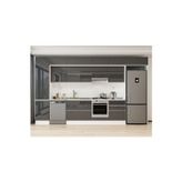 400X240 Cm High Gloss Mutfak Dolabı Mbb-E90B50S60-1 High Gloss | Antrasit - Suntalam