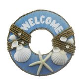 40Cm Welcome Yazili Dogal Deniz Kabuklu Kapi Susu
