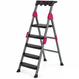 4+1 Basamaklı Metal Merdiven 150Kg.taşıma