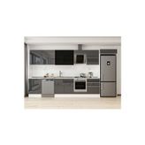 410X222 Cm High Gloss Mutfak Dolabı Mb-E90S60S60-3 High Gloss | Antrasit - Suntalam