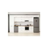 410X240 Cm Klasik Mebran Mutfak Dolabı Beyaz Mbb-E90B60S60-2 Mebran | Beyaz - Suntalam