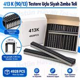 413K - 90/13 Siyah Testere Uçlu Zımba Teli