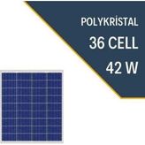 42W Polikristal Güneş Paneli