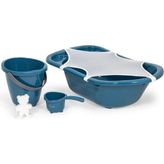 439 Banyo Seti 5 Parça Indigo Mavi