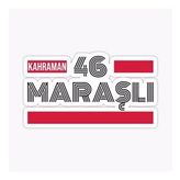 46 Kahramanmaraşlı Plaka Araba Sticker Yapıştırması