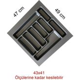 47X49 cm Çekmece Içi Düzenleyici 47 cm Kaşıklık 47 cm Kepçelik (42X40 cm E Kadar Kesilebilir)