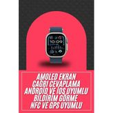 49Mm Akıllı Saat Amoled Ekranlı Kadın Erkek Kol Saati Plastik Kordon Diğer Diğer