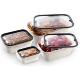 4'lü Kilitli Saklama Kabı Set