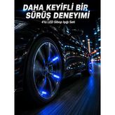 4'Lü Led Sibop Işığı Hareket Sensörlü Araç Lastik Sibop Lambası - Lisinya