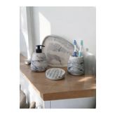 4'lü Mermer Desen Banyo Seti Tuvalet