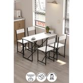 4lü Mutfak Seti Mutfak Masa Ve Sandalye Seti Balkon Masası Cafe Seti Bulut Beyaz Beyaz