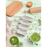 4'lü Set Plastik Erzak Kürek Seti Bej