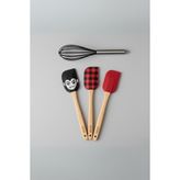4’lü Silikon Spatula ve Çırpıcı Seti Karışık Renk