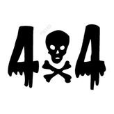 4x4 kafatası ve Crossbones araba Sticker 30 CM