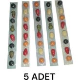 5 adet 8 li meyve şekilli sakız