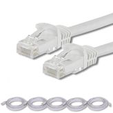 5 adet IRENIS CAT7 Kablo Ethernet Network İnternet LAN Kablosu 10 Metre Beyaz