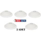 5 Adet Sensör Armatür Lamba 2x E27 Duy