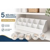 5 Bölmeli Kemer Takı Makyaj Dolap Içi ve Masa Organizeri