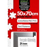 50x70 Gümüş Pvcli Postersiz Puzzle Çerçevesi