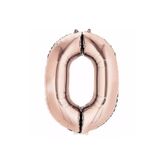 5DM 0 Rakam Rose Folyo Balon 100 Cm