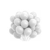 5DM Beyaz Pastel Balon 20 Adet