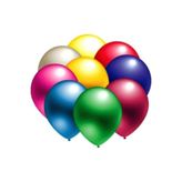 5DM Metalik Balon, 10 Adet, Renkli