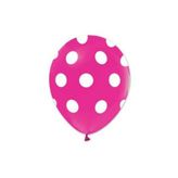 5DM Puantiyeli Fuşya Balon 5'li Paket