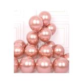 5DM Rose Gold Krom 12 İnç Balon, 10 Adet Set