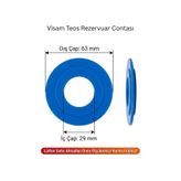 5Gen Tasarım Visam Teos Uyumlu Çift Kademeli Rezervuar İç Takım Boşaltma Tahliye Contası (29x63 mm)