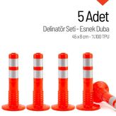 5`li Delinatör Set 45 x 8 cm%100 TPU, Esnek Duba