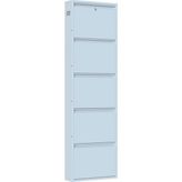 5'li Metal Ayakkabılık - Beyaz