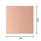5X5 Bakır Plaket 50X50mm