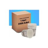 6.5 Oz Karton Bardak Standart Baskılı (3000 Adet)