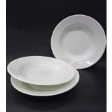 6 Adet Beyaz Melamin Çukur Yemek Tabağı 21x3cm Haşlama,kurufasulye Hesaplı Sulu Yemek Kabı Kaliteli