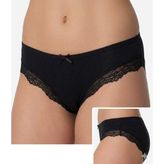 6 Adet İmer Bayan Dantelli Modal Slip Bikini Külot 4236