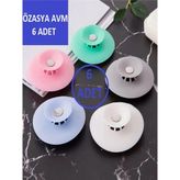 6 Adet Lavabo ve Küvet Tıkacı Süzgeci Mutfak Banyo Gider Tıpası Kapağı Tıkaç Süzgeç