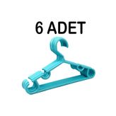 6 Adet Plastik 28cm Kıyafet Elbise Askısı