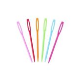 6 Adet Plastik Yün Iğnesi 9cm