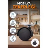 6 Cm Kilitsiz Döner Mobilya Tekerleği Tekli