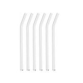 6 lı Cam Pipet Şeffaf Eğimli 19cm