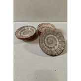 6 lı Seramik Çay Tabak, Gri Çay Tabağı Çap:10cm
