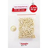 6 Mm Ahşap Ham Boncuk - 50 Gram