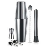 6 Parça Avantajlı Kokteyl Set Boston Shaker (750ml)