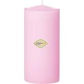 6 x 20 Pembe Silindir Mum